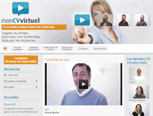 Tablet Screenshot of moncvvirtuel.com